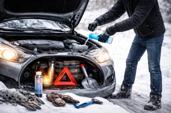 Przygotowanie samochodu na zimę – auto gotowe do świątecznej podróży na zaśnieżonej drodze