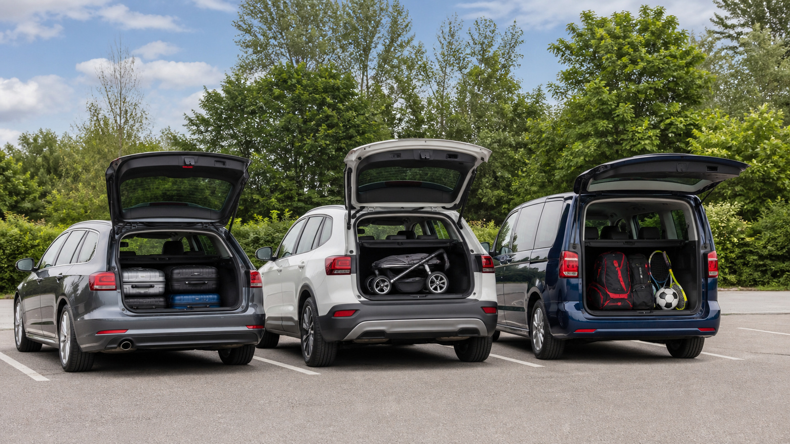 Samochody z dużymi bagażnikami w wersji kombi, SUV i van